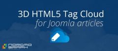 Joomla 3D HTML5 Cumulus Tag Cloud Extension