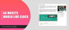 Joomla AA Mosets World Live Clock Extension