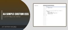 Joomla AA Simple Custom CSS Extension