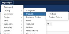 Joomla Admin Menu for MijoShop Extension