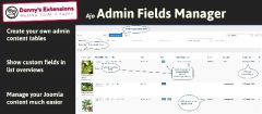 Joomla Ajo Admin Fields manager Extension