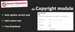 Joomla Ajo Copyright module Extension