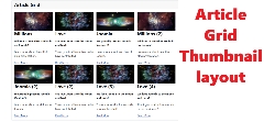 Joomla Article Grid Thumbnail Extension