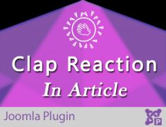 Joomla Claps Reaction in Article Extension