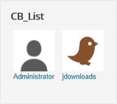 Joomla Community Builder list  Extension