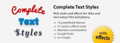 Joomla Complete Text Styles Extension