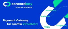 Joomla ConcordPay Payment Gateway for VirtueMart Extension