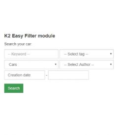 Joomla Easy Filter for K2 Extension