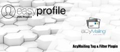 Joomla Easy Profile - Acymailing Tag & Filter Extension