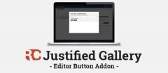 Joomla Editor Button Addon for RC Justified Gallery Extension