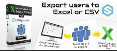 Joomla Export Users from EasySocial to Excel or CSV file Extension