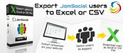 Joomla Export users from JomSocial to Excel or csv file Extension