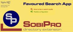 Joomla Favoured Search Application for SobiPro Extension