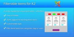Joomla Filterable Items for K2 Extension