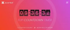 Joomla Flip Countdown Timer Extension