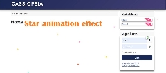 Joomla Floating Stars with Random Colors Animation Extension