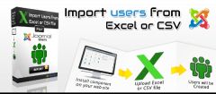 Joomla Import users from Excel or CSV file Extension