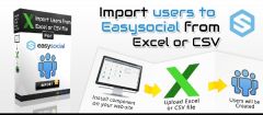 Joomla Import Users to EasySocial from Excel or CSV file Extension