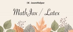 Joomla JMP MathJax Extension