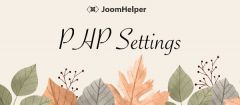 Joomla JMP PHP Settings Extension