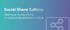 Joomla Joomill Social Share Buttons Extension