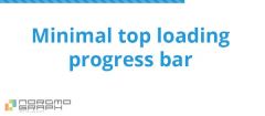 Joomla Minimal top loading progress bar Extension