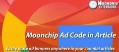 Joomla Moonchip Ad Code in Article Extension