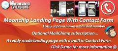 Joomla Moonchip Landing Page With Contact Form Extension