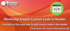 Joomla Moonchip Simple Custom Code in Header Extension