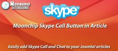 Joomla Moonchip Skype Call Button in Article Extension