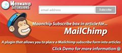 Joomla Moonchip Subscribe box for Mailchimp Extension