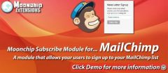 Joomla Moonchip Subscribe to Mailchimp Extension