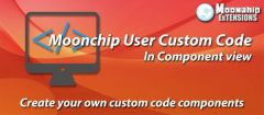 Joomla Moonchip User Custom Code Extension