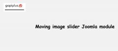 Joomla Moving Image Slider Extension