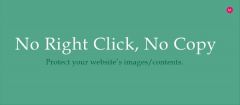 Joomla No Right Click, No Copy Extension