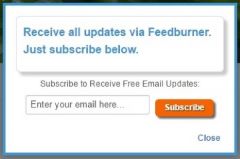 Joomla On Screen Feedburner Popup for Joomla Extension