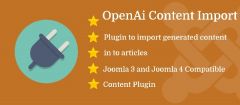 Joomla Open AI Content Import Extension