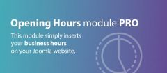 Joomla Opening Hours PRO Extension