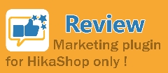 Joomla Order Review for HikaShop Extension