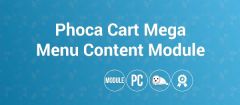 Joomla Phoca Cart Mega Menu Content Extension