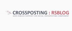 Joomla RSBlog Support for Social Crossposting Extension