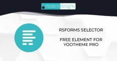 Joomla RSForm Selector for YOOtheme Pro Extension