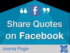 Joomla Share Quotes on Facebook Extension