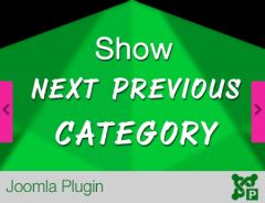 Joomla Show Next Previous Category for Joomla Extension