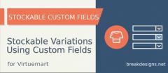 Joomla Stockable Custom Fields for Virtuemart Extension