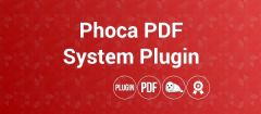 Joomla System - Phoca PDF Extension