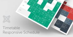 Joomla Timetable Responsive Schedule For Joomla Extension