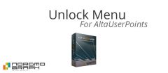 Joomla Unlock Menu for AltaUserPoints Extension