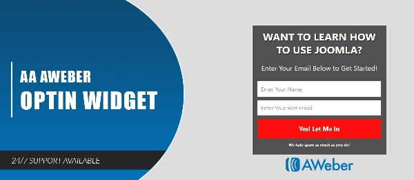 Joomla AA Aweber Optin Widget Extension