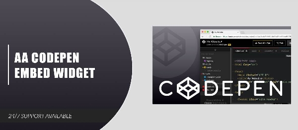 Joomla AA Codepen Embed Widget Extension